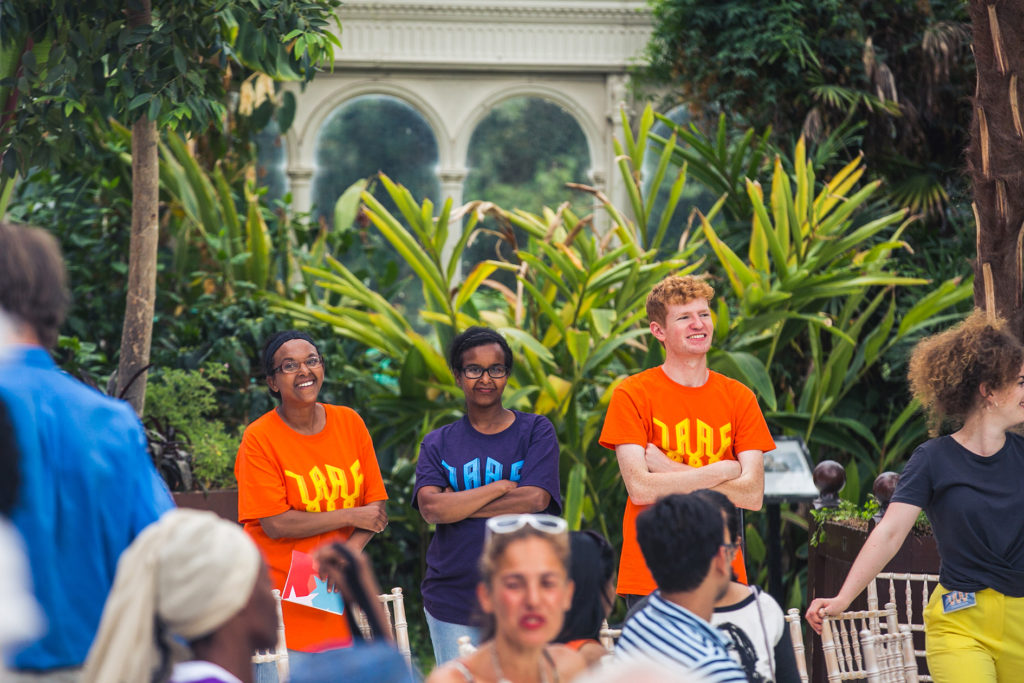 Volunteers at LAAF Family Day 2018