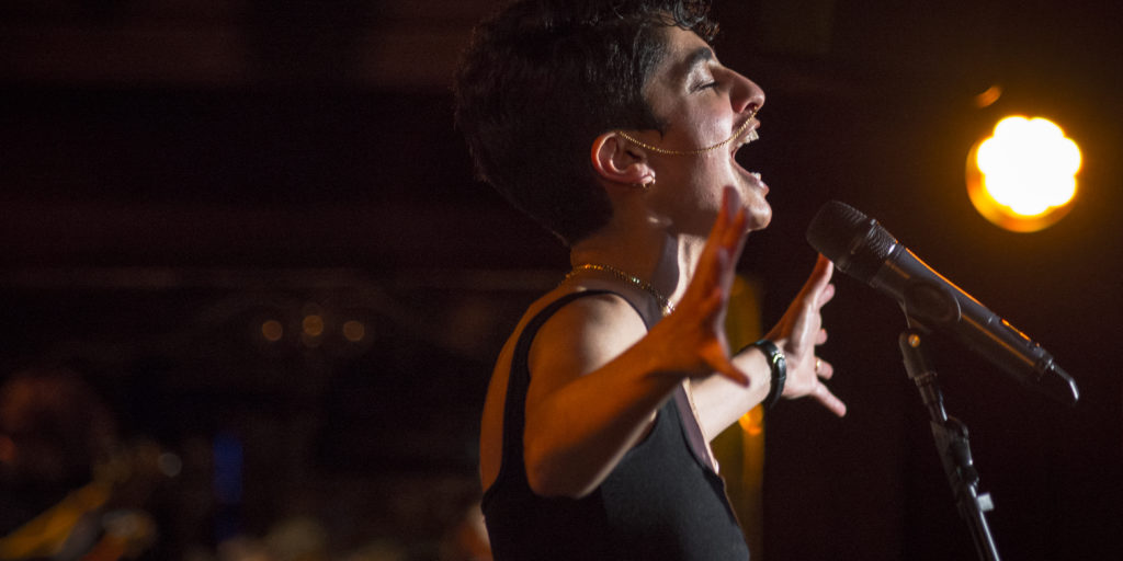Juliana Yazbeck performing at LAAF 2019 launch. Photo by Jazamin Sinclair