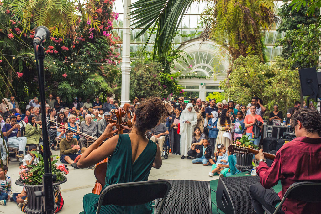 The Ayoub Sisters at Family Day at Liverpool Arab Arts Festival 2023. Image courtesy AB Photography