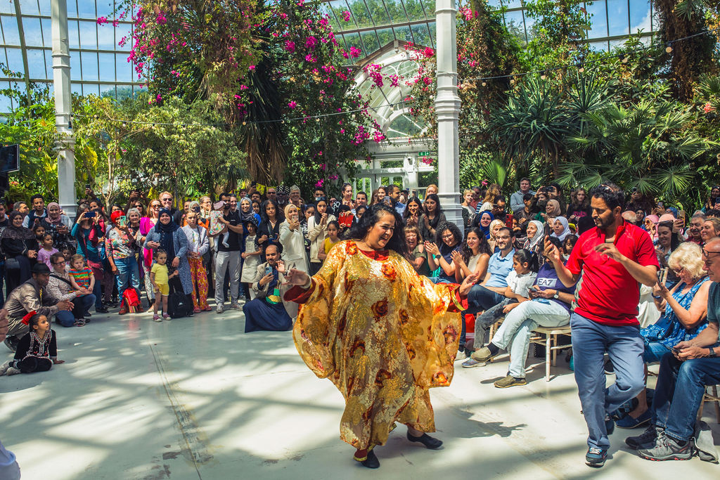 Nawarra Dancer performs at Family Day at Liverpool Arab Arts Festival 2023. Image courtesy AB Photography