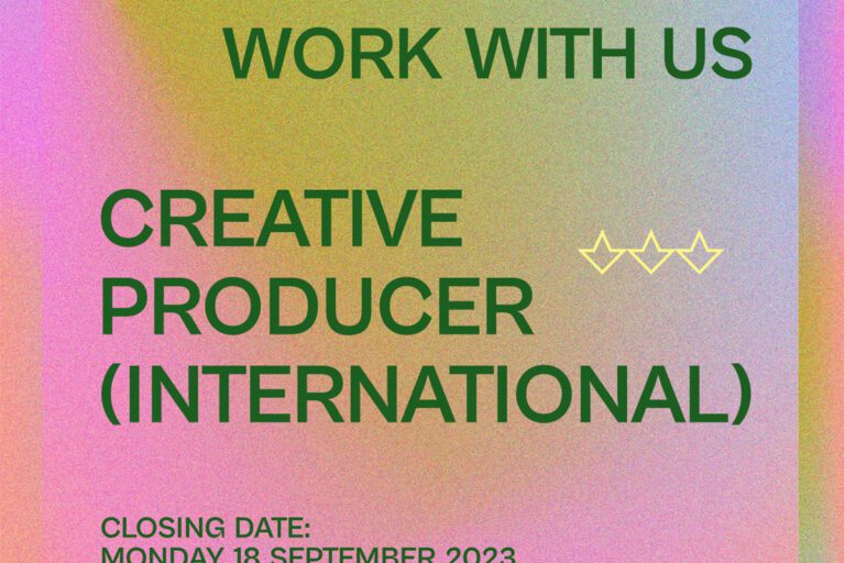 Work with Us: Creative Producer (International)